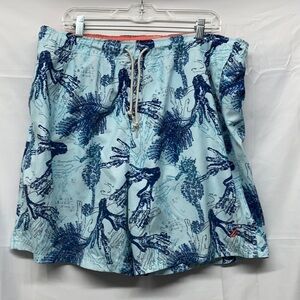 Nautica Quick Dry blue coral Swim Trunks XL